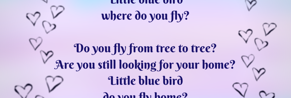 Little Blue Bird Poem