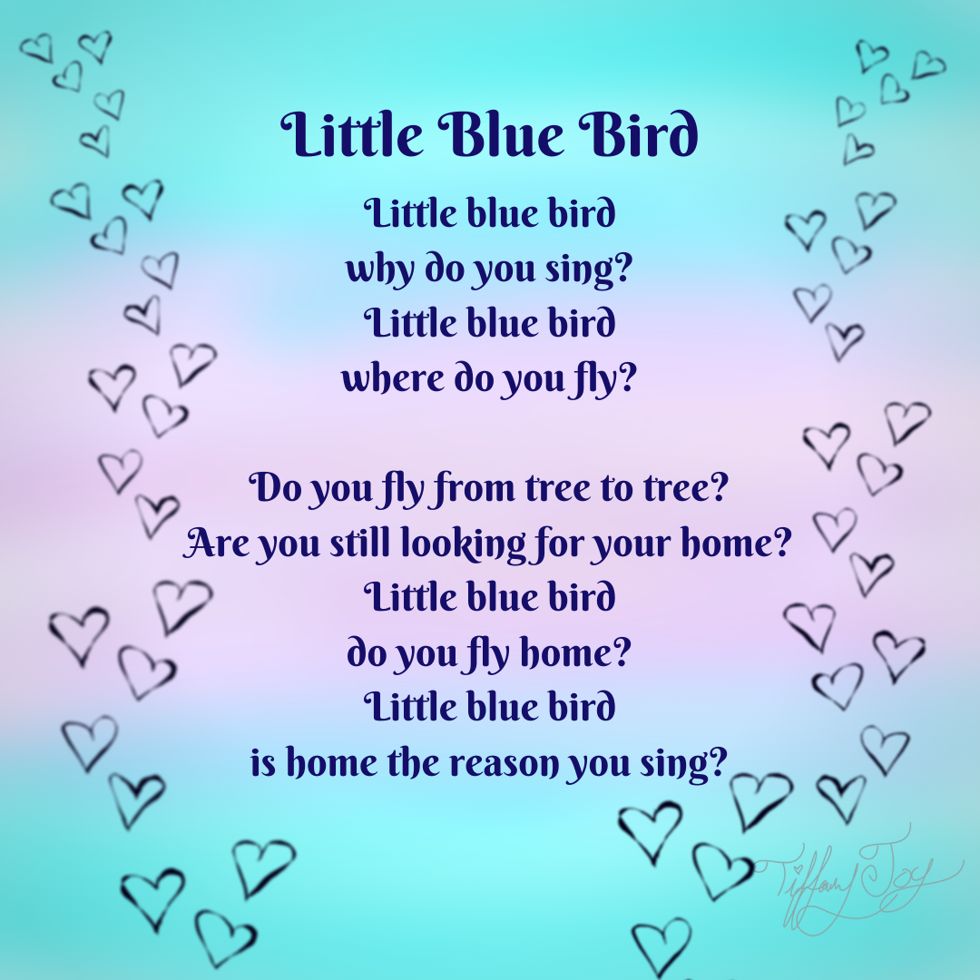 Little Blue Bird Poem