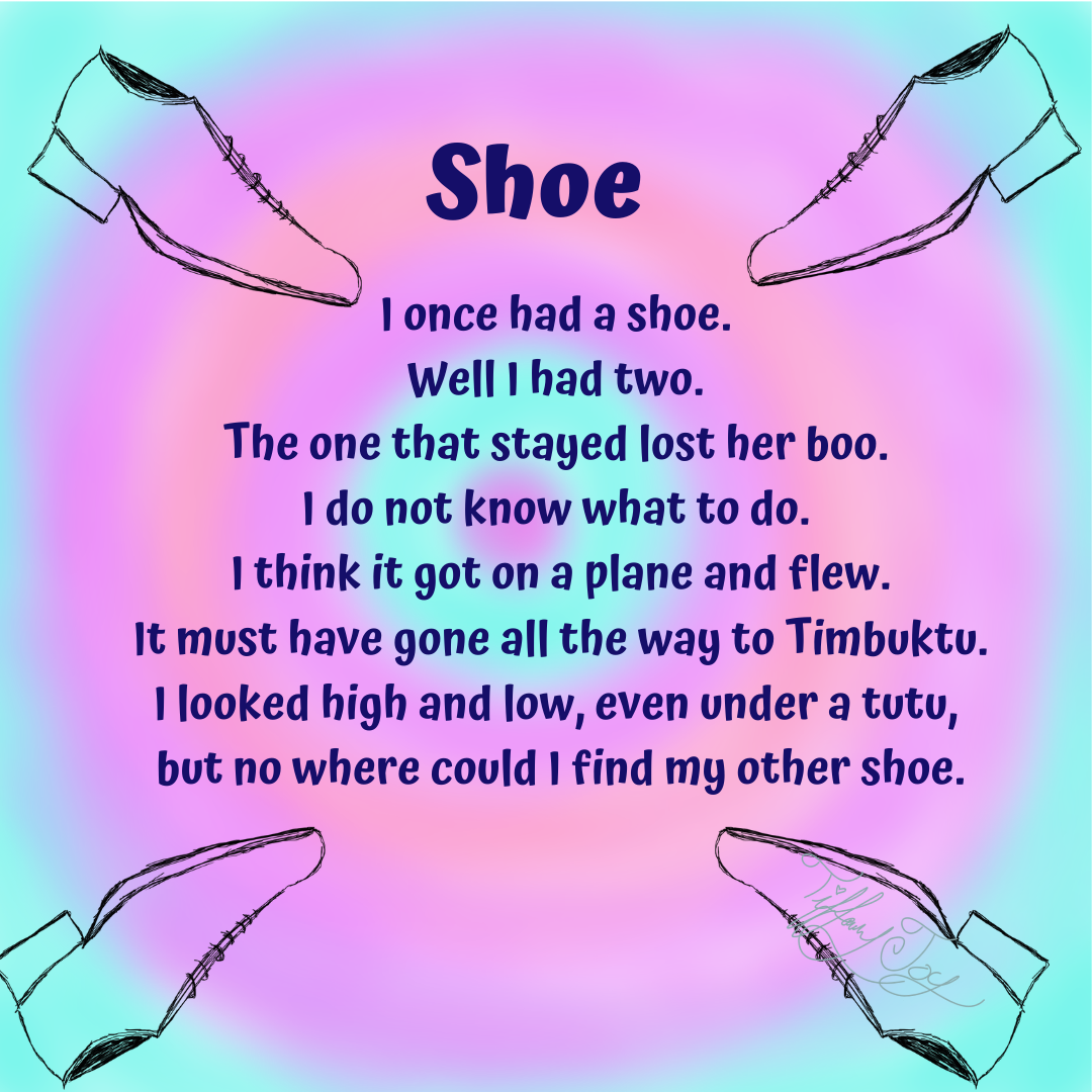 shoe poem visual art