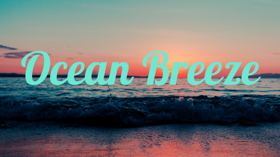 Ocean Breeze a poem blog banner logo